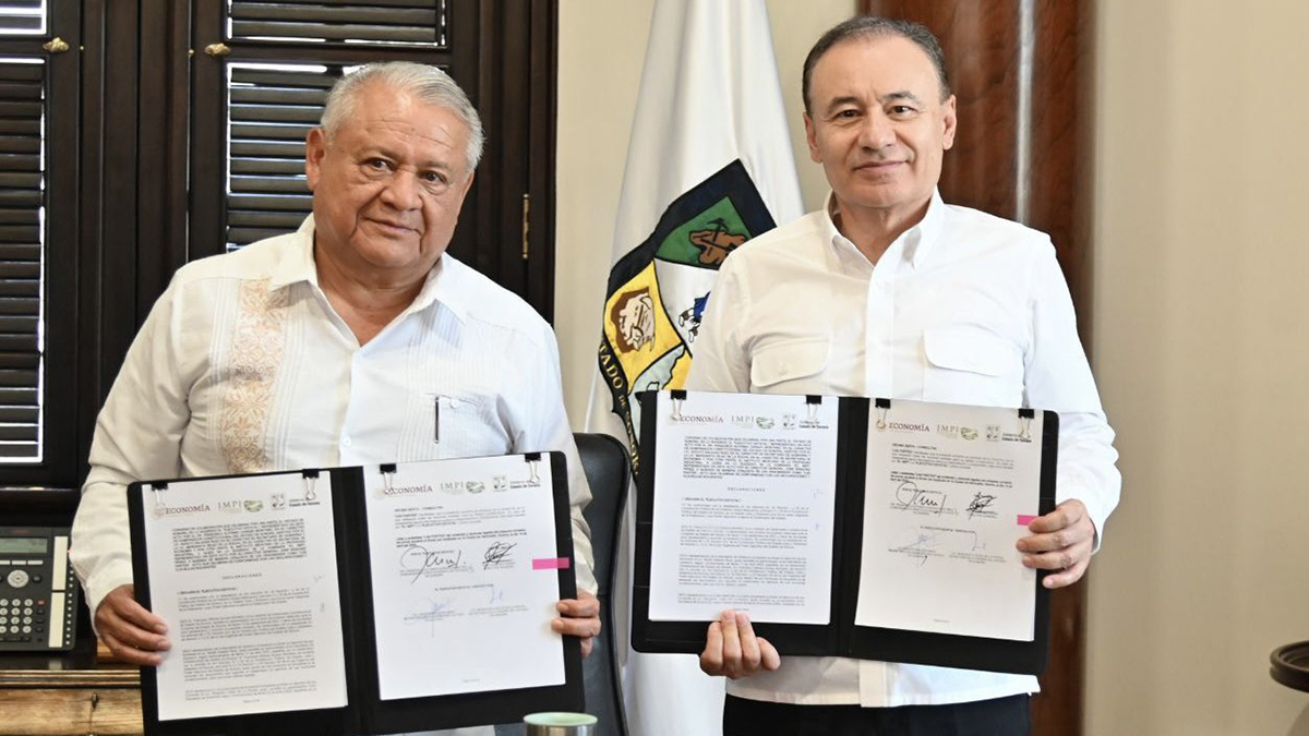 <strong>Sonora celebra convenio con IMPI para promover la propiedad industrial</strong>